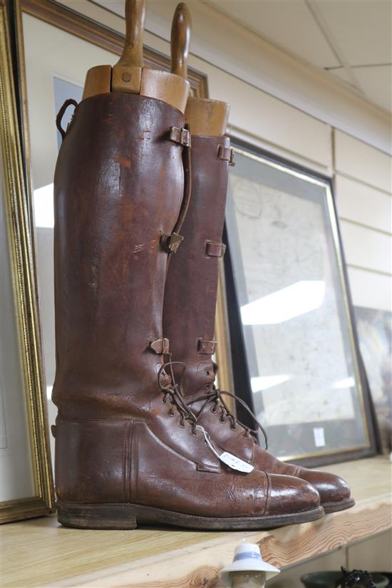 A pair of World War I officers boots